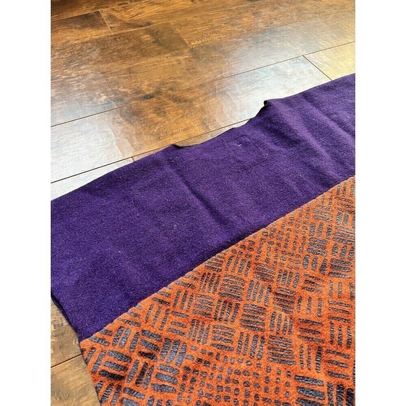 Sou Sou Womens Purple Kantoui Wool Blend Sweater Vest Oversized OSFA - Picture 10 of 10